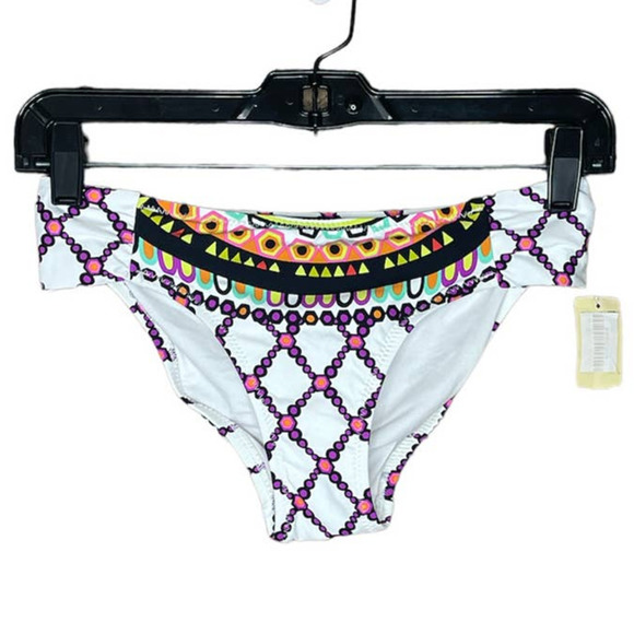 Trina Turk Other - TRINA Turk Kon Tiki Shirred Bikini Bottoms Size 4 NWT